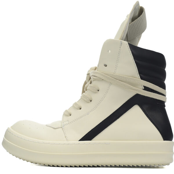 Replica Rick Owens Shoe Rick Owens Luxor Geobasket High ‘Milk Black’