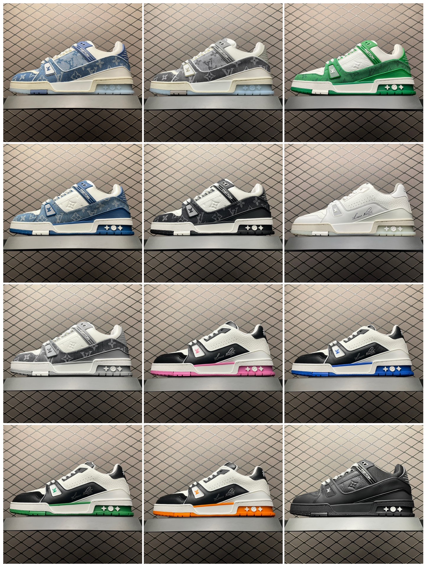Replica LV Shoe Louis Vuitton  LV Trainer  35 36 37 38 39 40 41 42 43 44 45