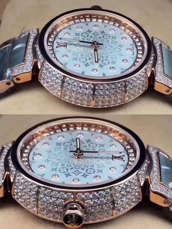 Replica LOUIS VUITTON LV 904l Stainless Steel Quartz Watch 33MM