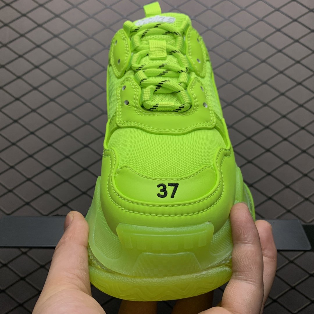 Replica Balenciaga Shoe Balenciaga Triple S 3.0 ALL GREEN 35-46