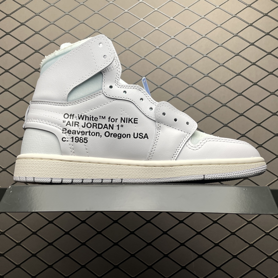 Replica OFF White Shoe Air Jordan 1 x Off-White White the ten AQ0818-100 Size 36-47.5