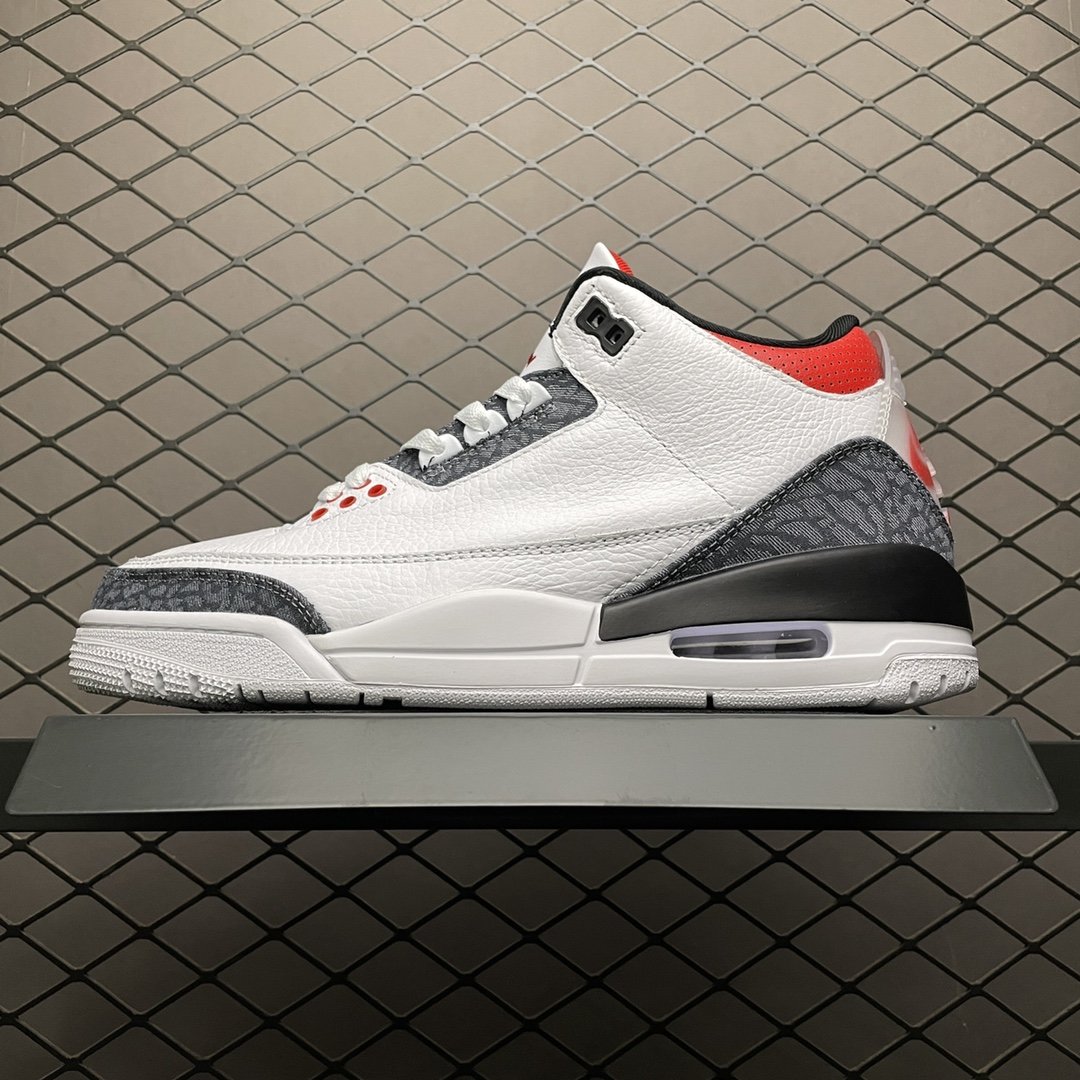 Replica Air Jordan Shoe Air Jordan 3 SE DNM Fire Red AJ3 CZ6431-100 40-47