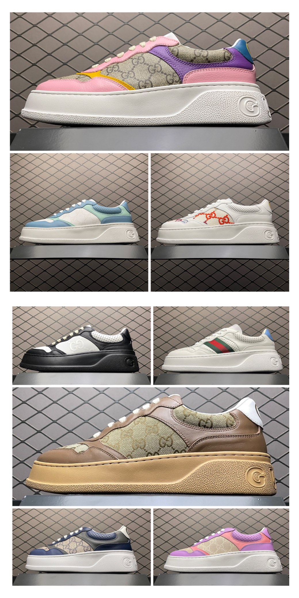 Replica GUCCI Shoe Gucci Chunky B White Size 35 36 37 38 39