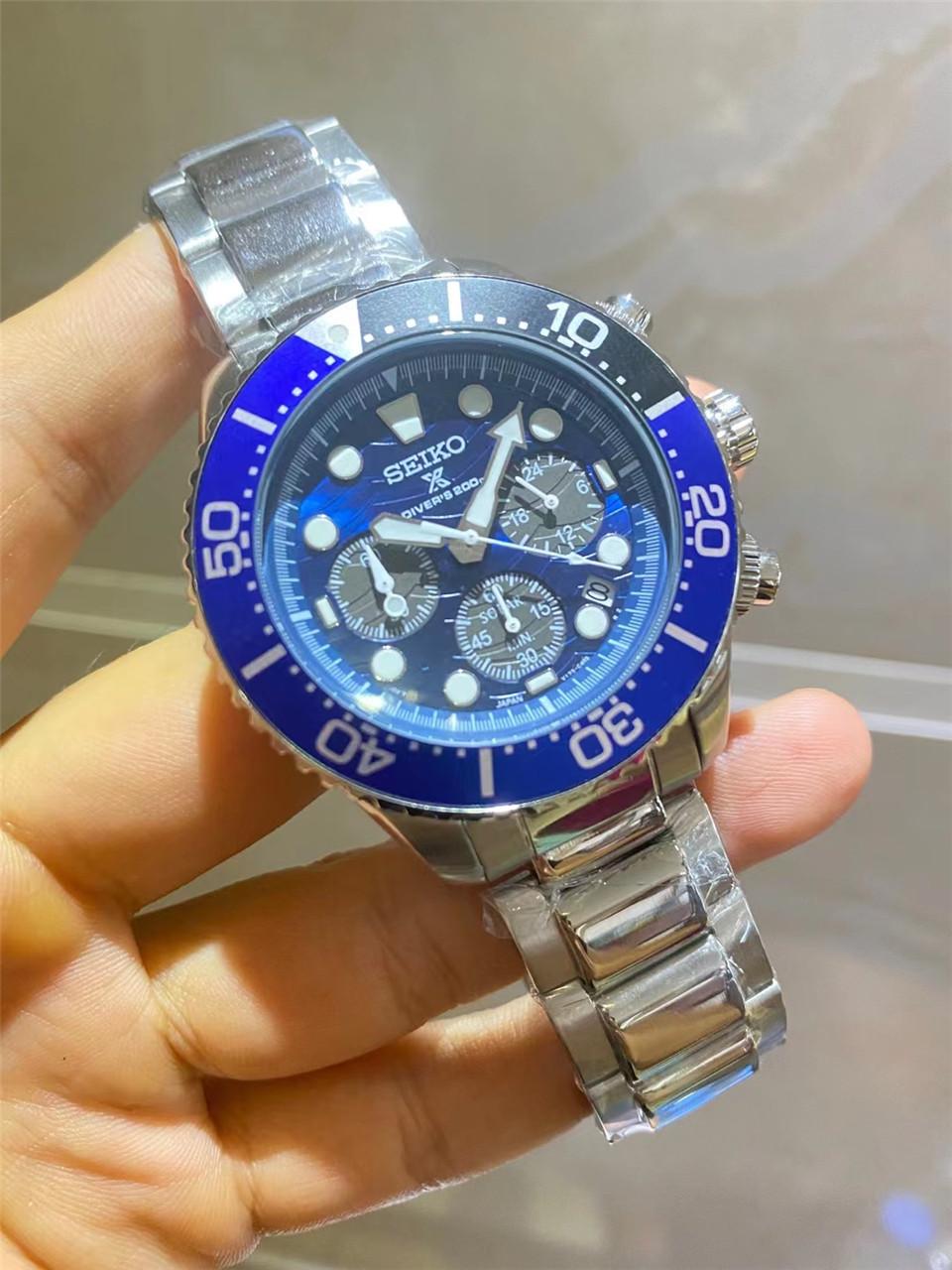 Replica Seiko 904l Stainless Steel VK Quartz Watch 42MM