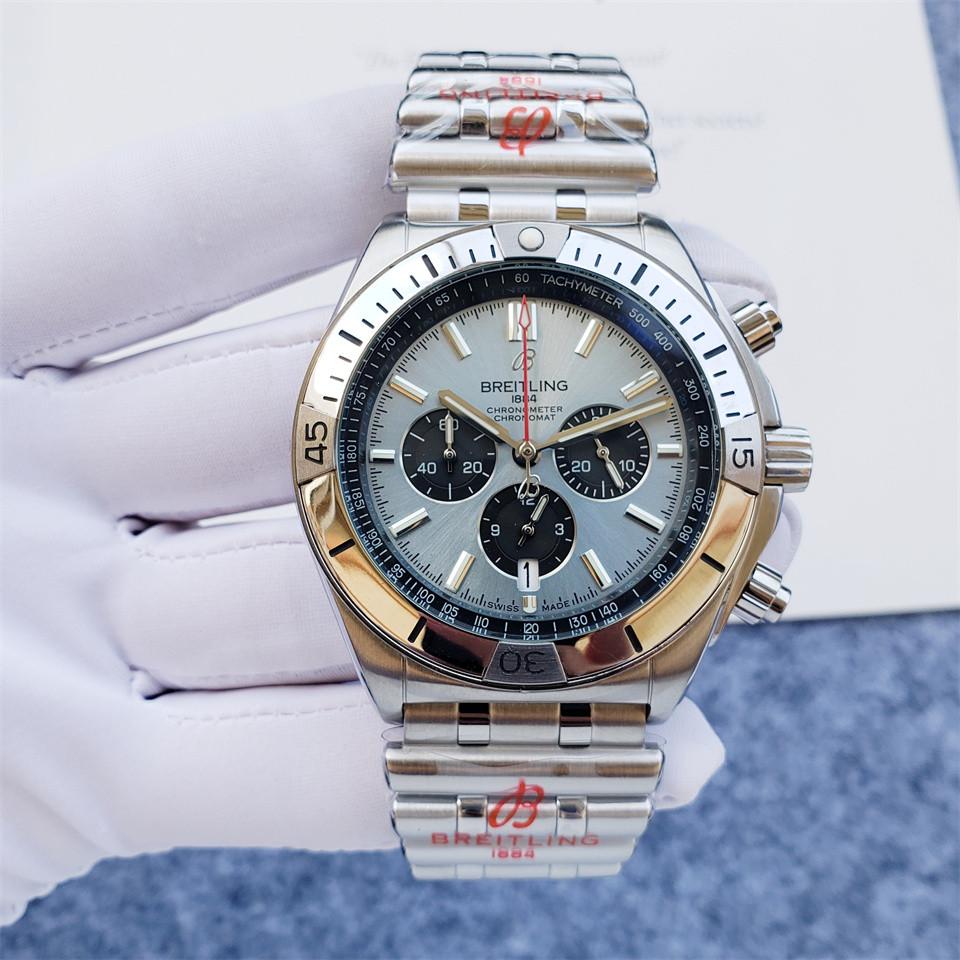 Replica BREITLING 904l Stainless Steel Quartz Watch 46MM