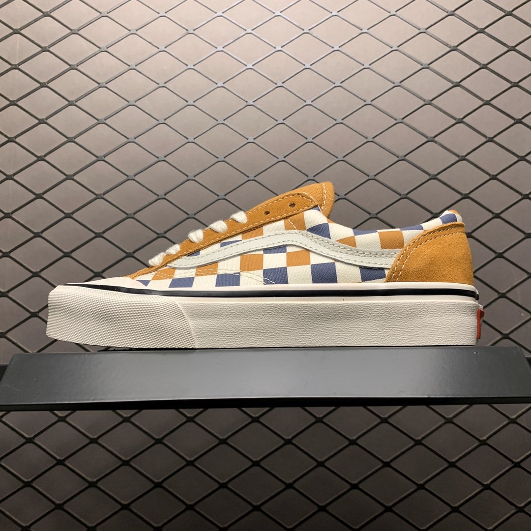 Replica Vans Shoe Vans Style 36 Brown White Blue Size 35-44