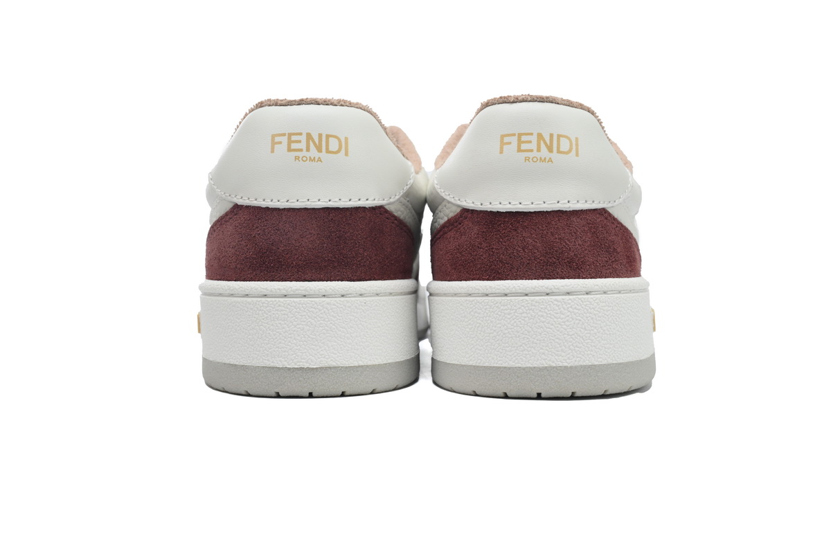 Replica Fendi Shoe Fendi Match White Brown