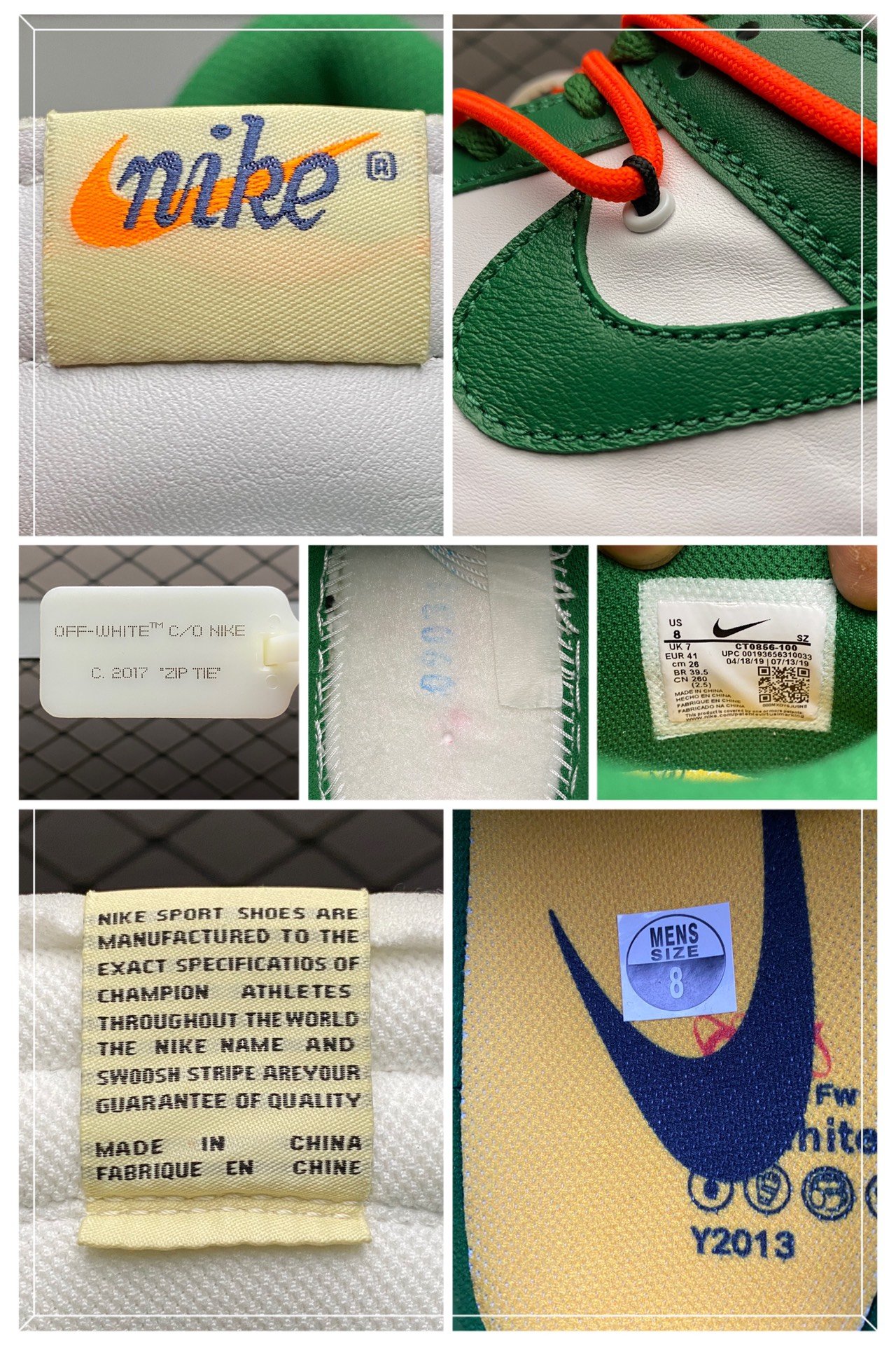 Replica OFF White Shoe Off-White x Futura x Nike SB Dunk OW CT0856-100 35-46