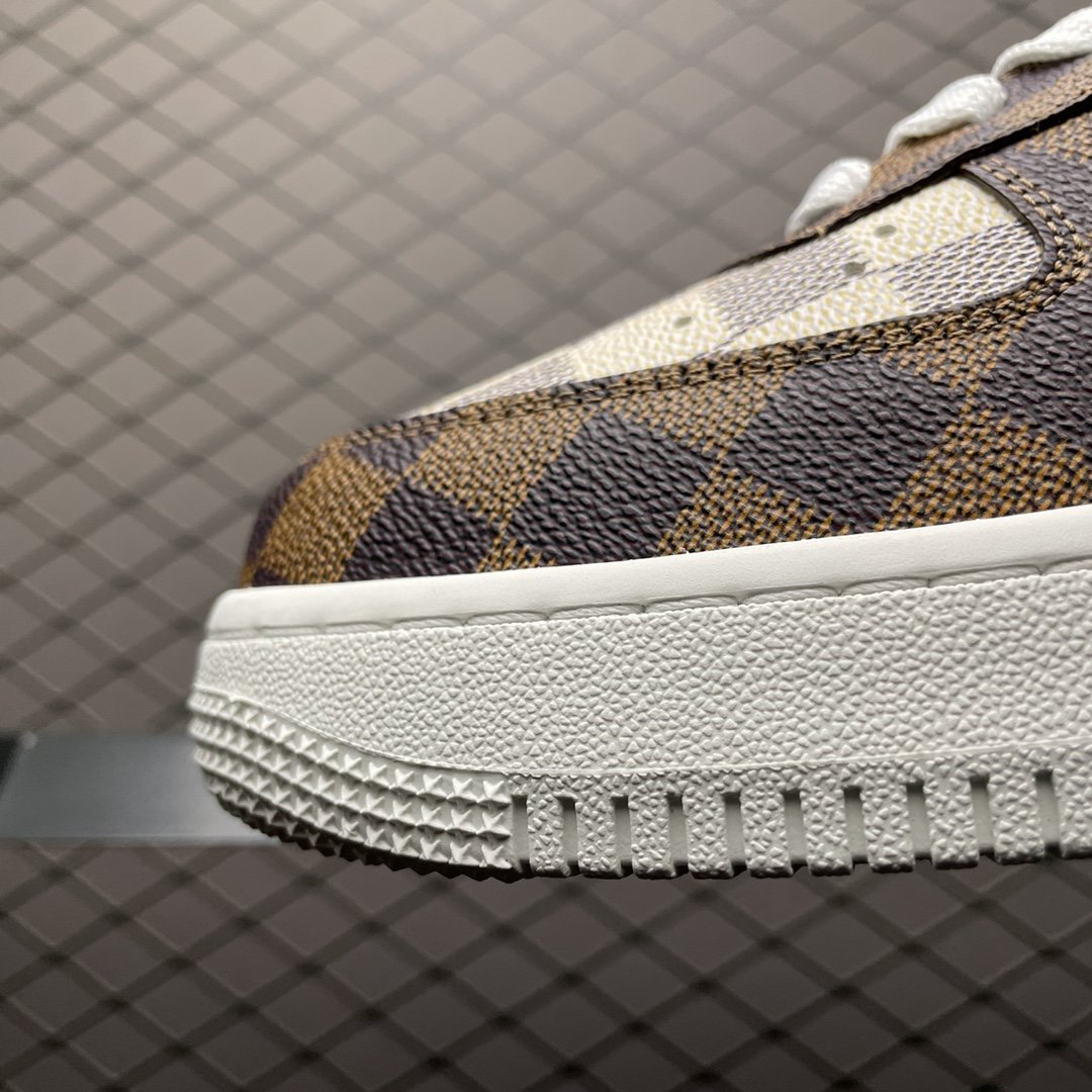 Replica Louis Vuitton Shoe Louis Vuitton x Nike Air Force Brown Size 38-45 65PHIO53