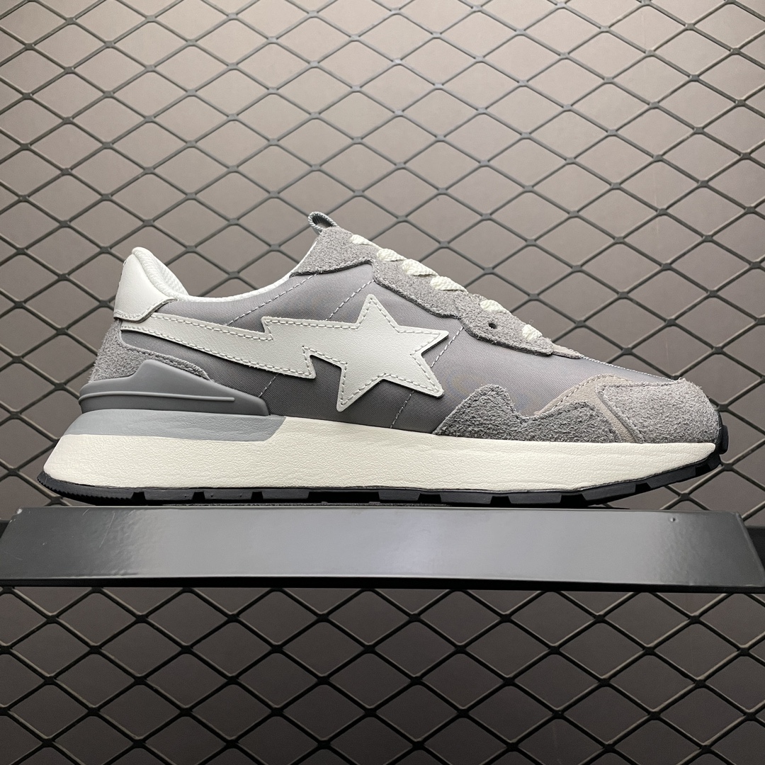 Replica Bape Shoe Bape Poad Sta Express Gray Size 36-45
