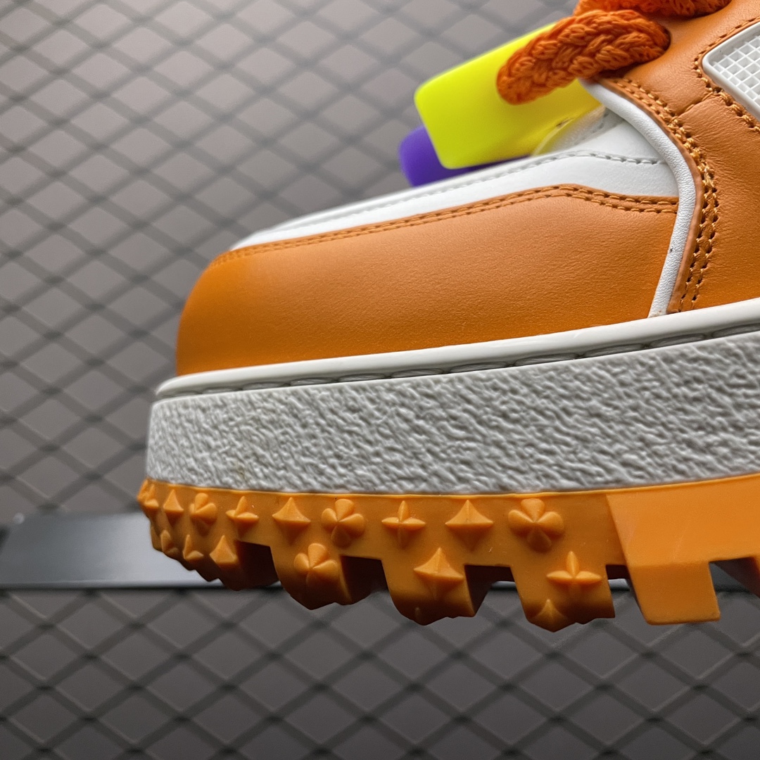 Replica Louis Vuitton Shoe Louis Vuitton LV Trainer Maxi 4-5cm SIZE 35-45 Orange