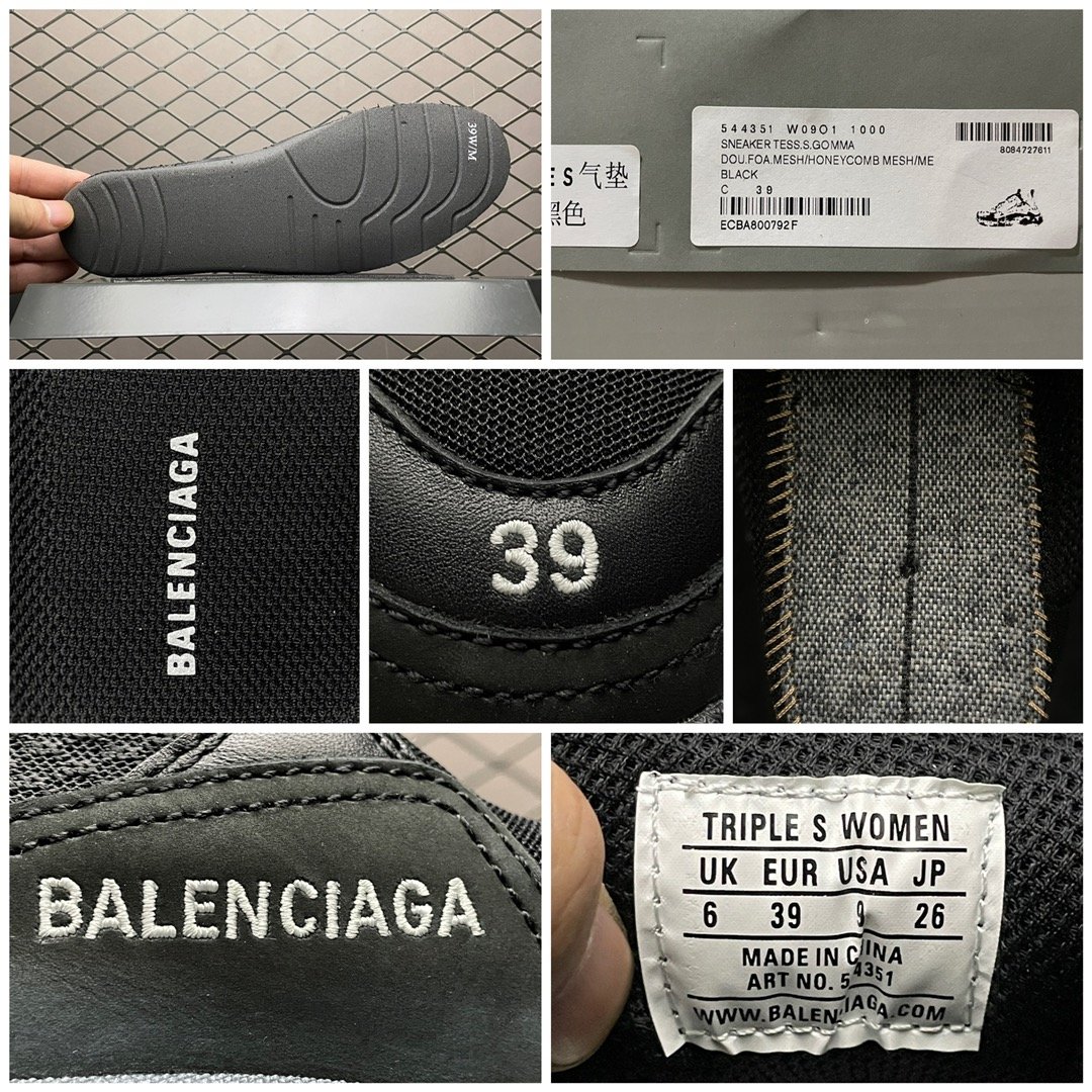 Replica Balenciaga Shoe Balenciaga Triple S Clear Solo Sneaker 544351 Size 35-45 104001