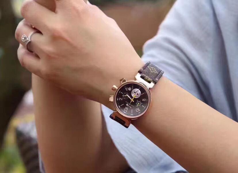 Replica LOUIS VUITTON LV 904l Stainless Steel Quartz Watch 33MM