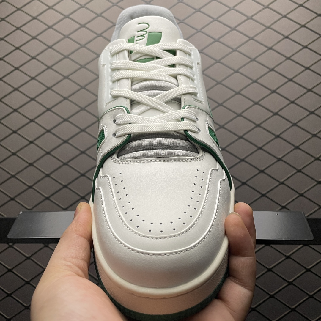 Replica Louis Vuitton Shoe Louis Vuitton LV Trainer Size 38-45 WhiteGreen