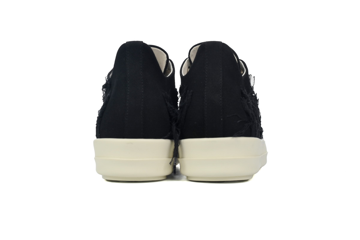 Replica Rick Owens Shoe Rick Owens EDFU DRKSHDW Slashed Low ‘Black Milk’