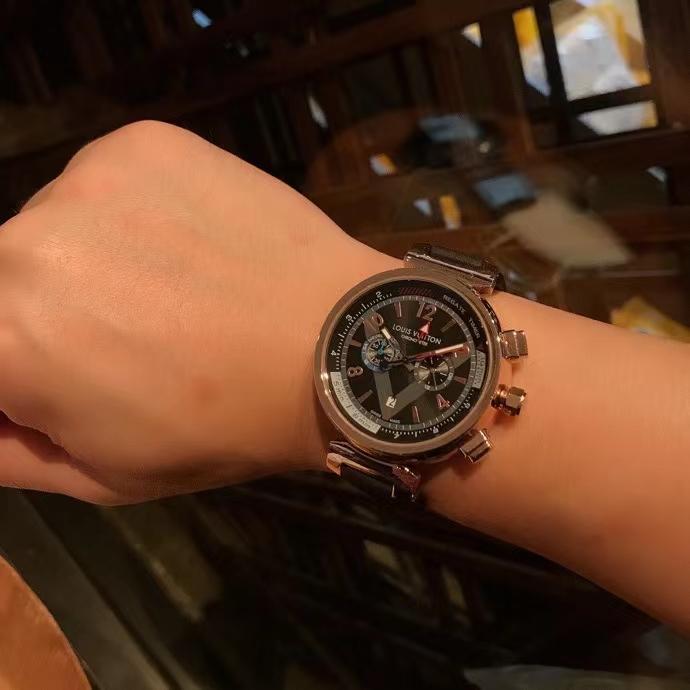 Replica LOUIS VUITTON LV 904l Stainless Steel Quartz Watch 41MM