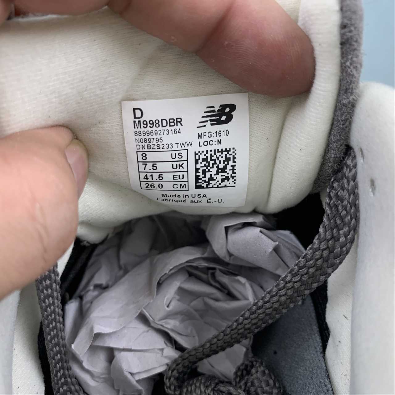 Replica New Balance Shoe New Balance NB998 M998DBR   39.5 40 40.5 41.5 42 42.5 43 44