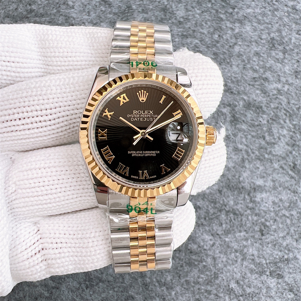 Replica Rolex Datejust 904l Stainless Steel Automatic Mechanical Watch 36mm