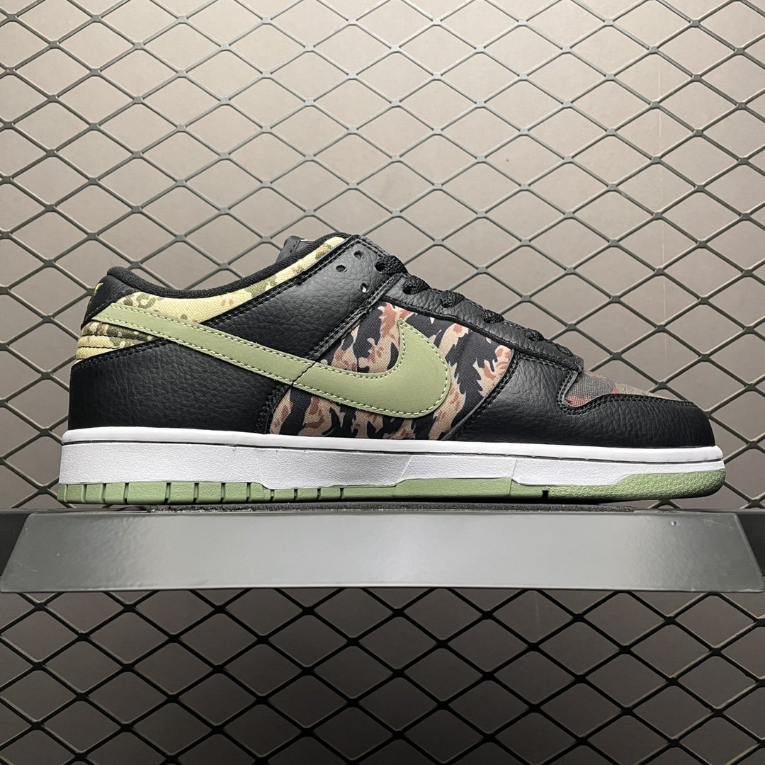 Replica Nike Dunk SB Shoe Nike Dunk LowBlack Multi Camo DH0957-001 36-46