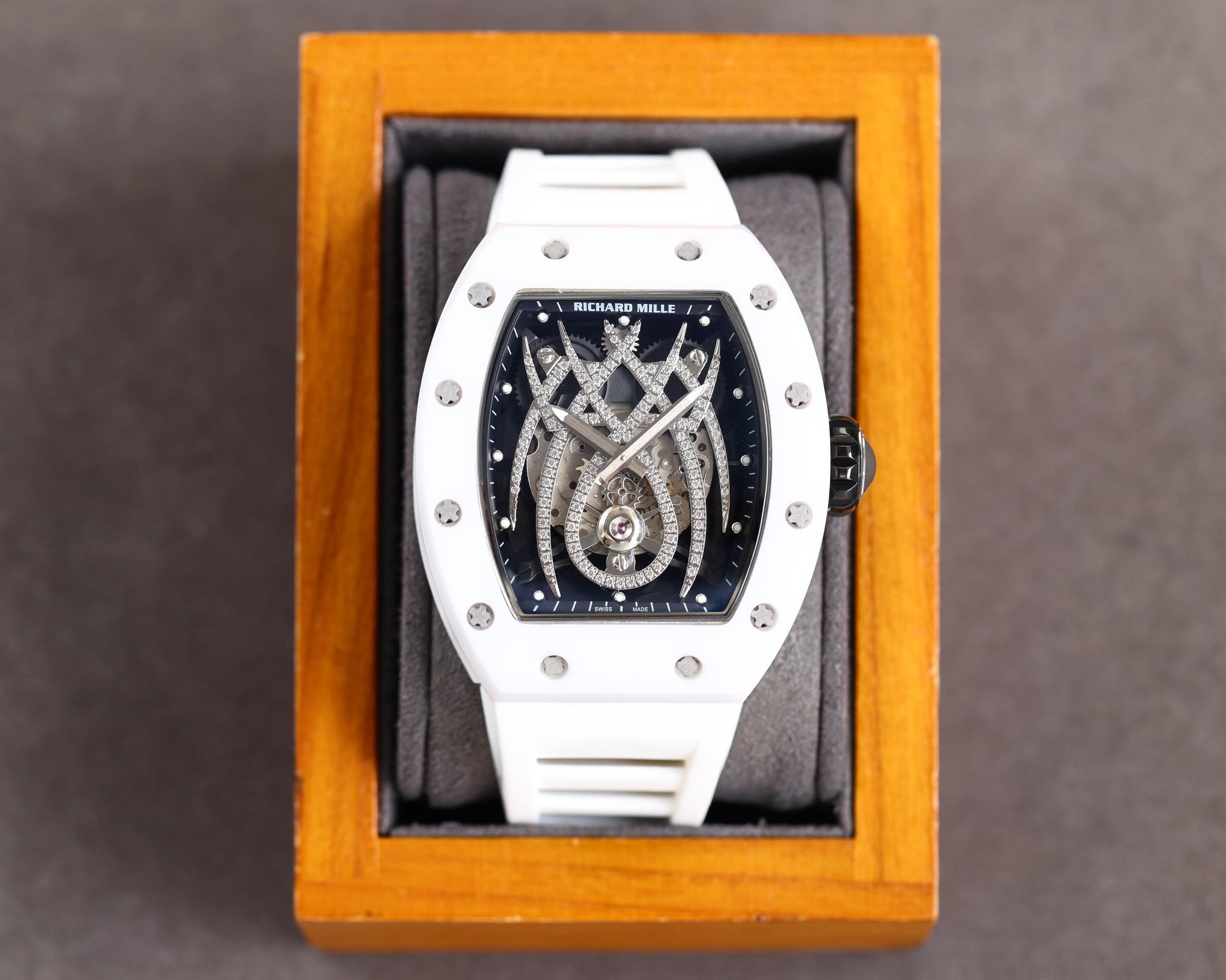 Replica Richard Mille Ceramic Case Automatic Machine Watch 42MM