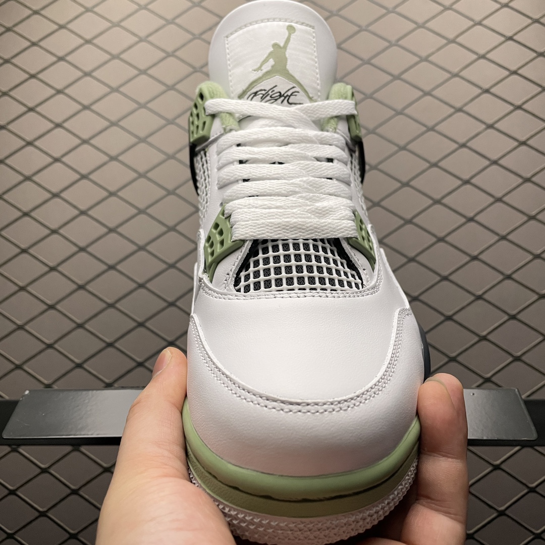 Replica Air Jordan Shoe Air Jordan 4 Oli Green AQ9129-129 Size 40-47.5