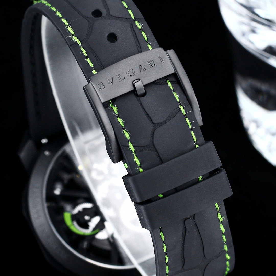 Replica BVLGARI 904l Stainless Steel Automatic Machine Watch 44MM
