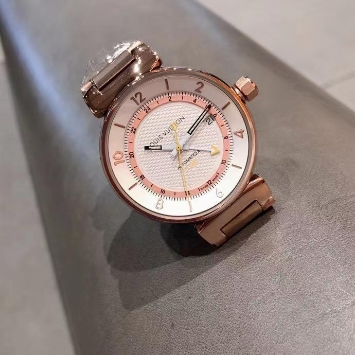 Replica LOUIS VUITTON LV 904l Stainless Steel Quartz Watch 42MM