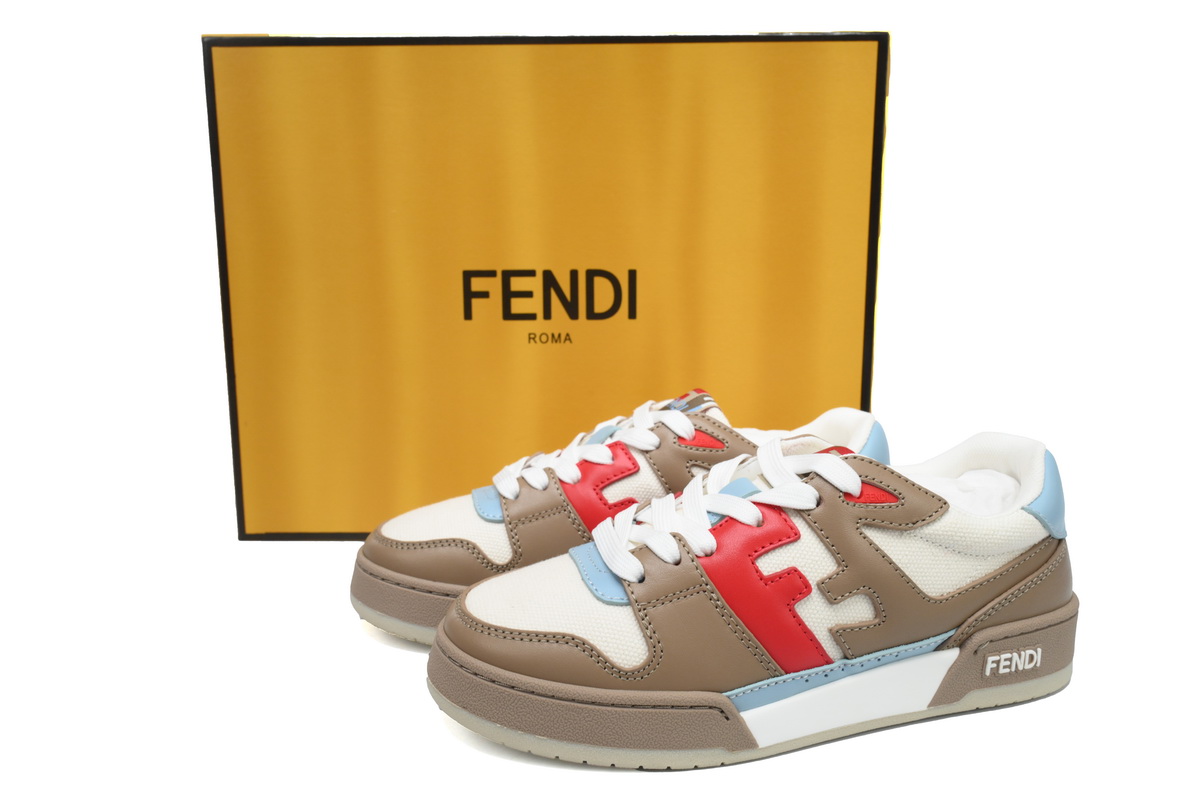 Replica Fendi Shoe Fendi Match Yellowish Red