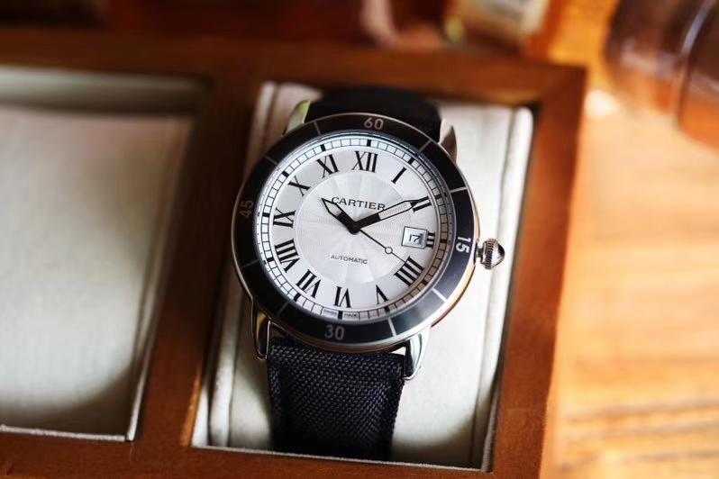 Replica Cartier Rotonde 904l Stainless Steel Automatic Mechanical Watch 42mm