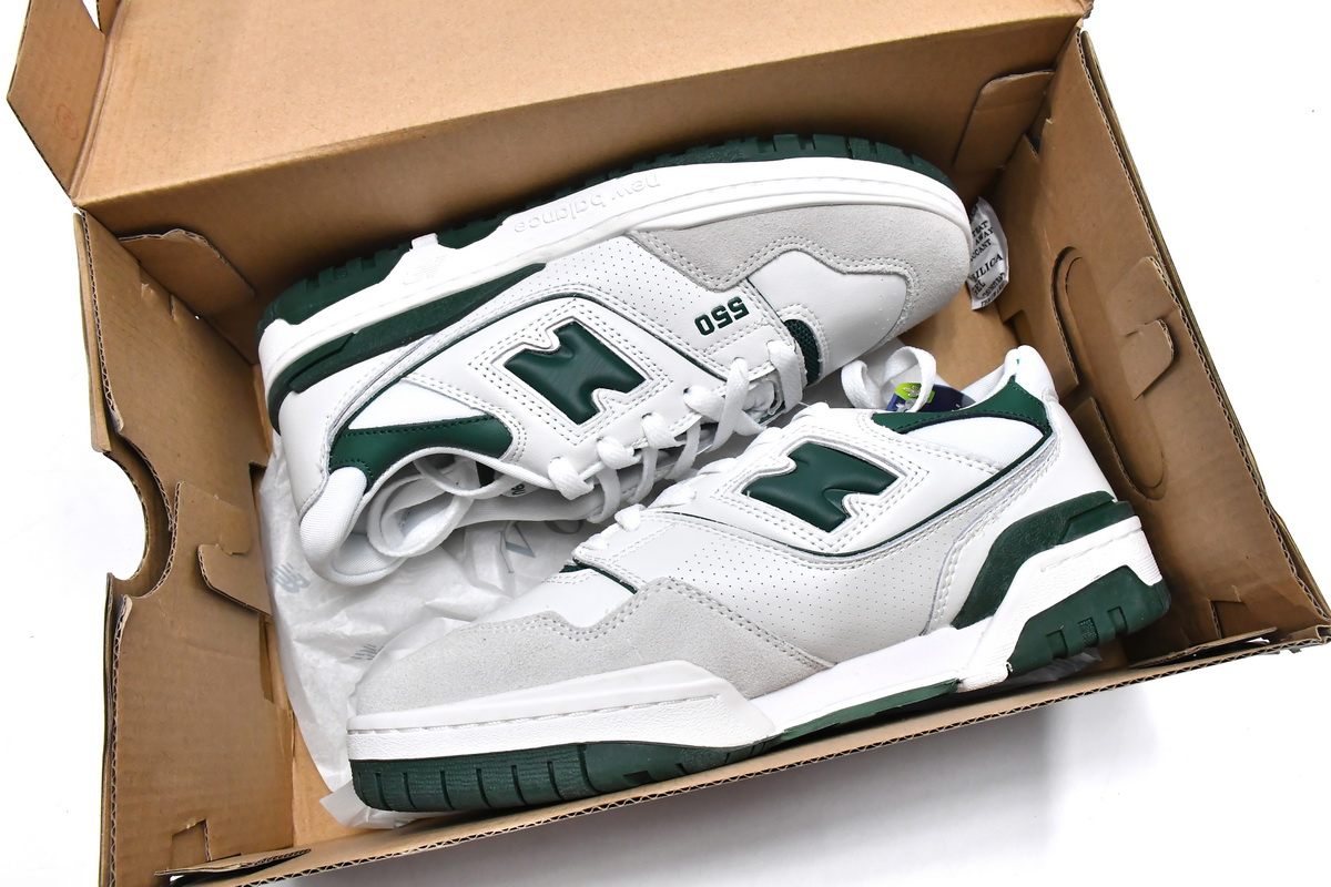 Replica New Balance Shoe BB550WT1 New Balance 550 White Green