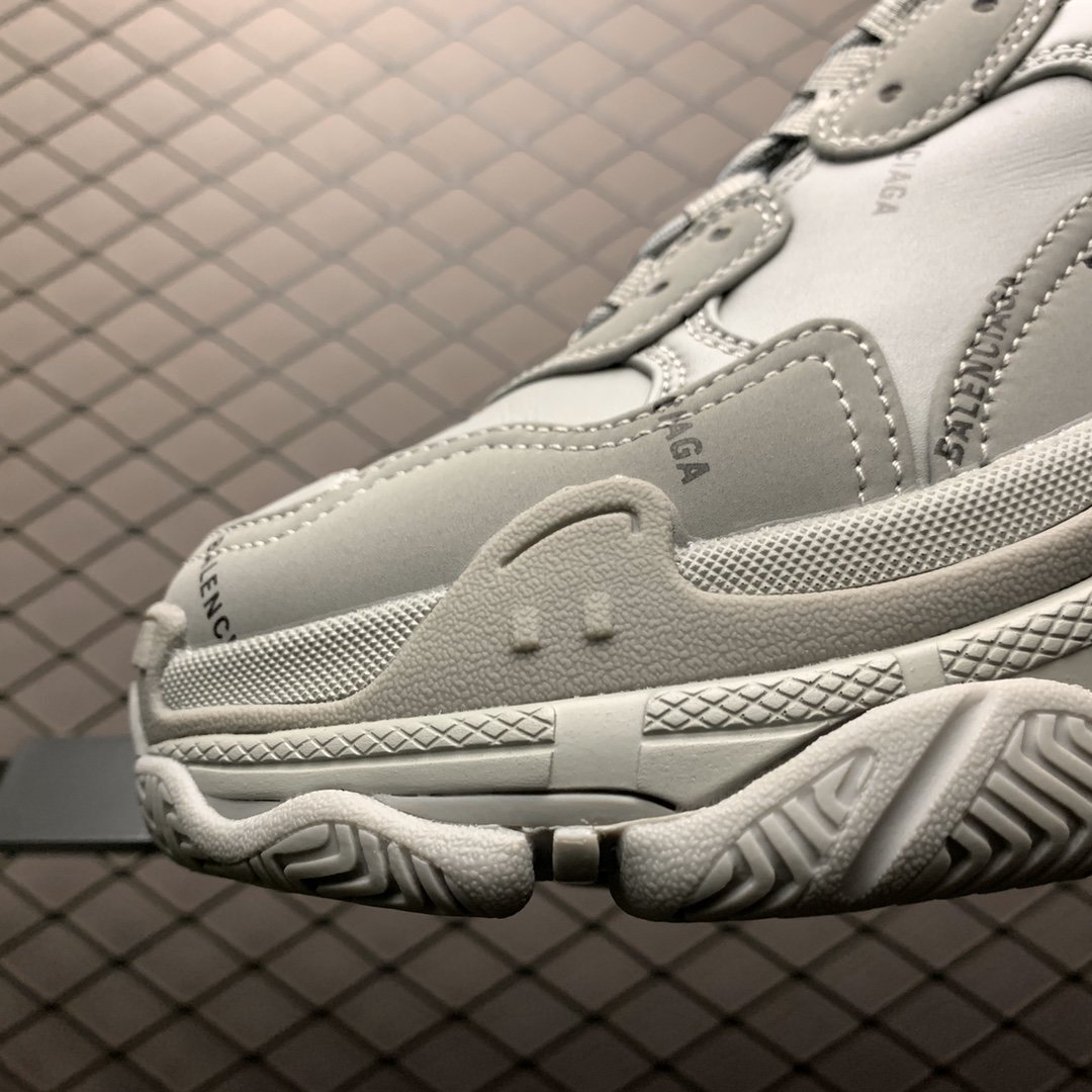 Replica Balenciaga Shoe Balenciaga Triple S All Gray Size 35-45