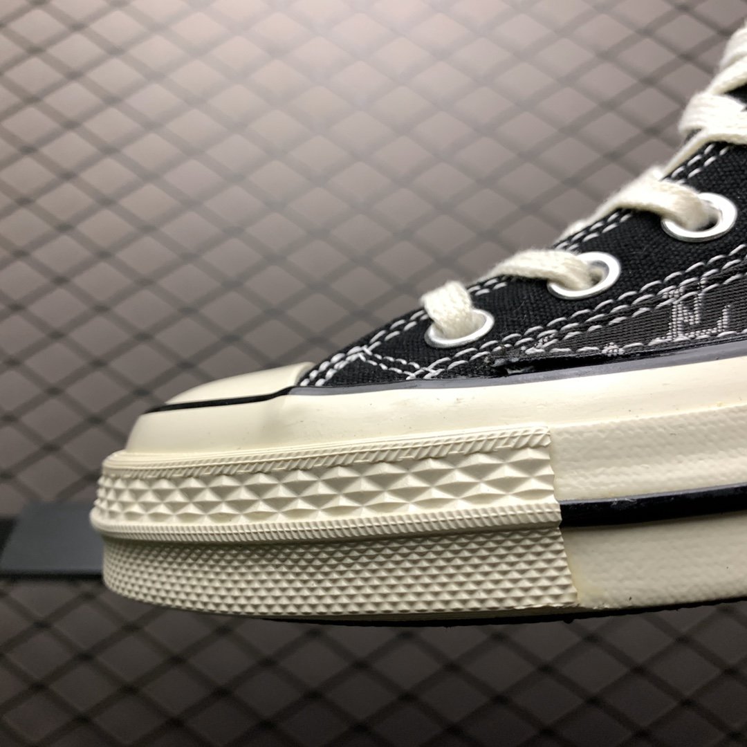 Replica Louis Vuitton Shoe Converse Chuck 1970S Hi LV Black Size 35-44