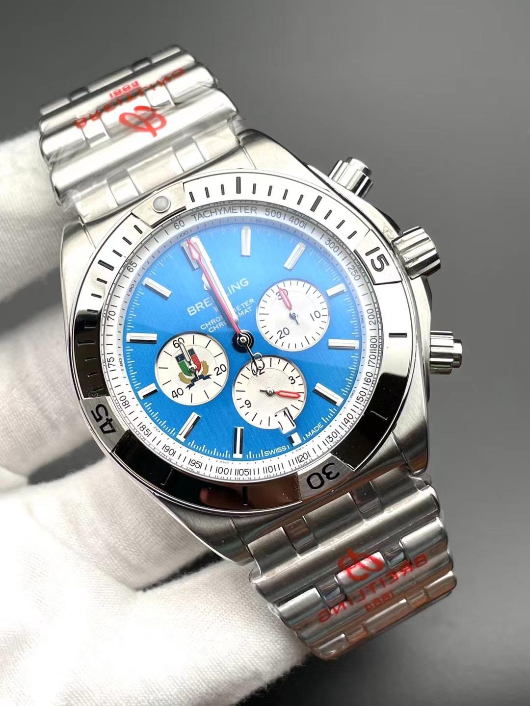 Replica BREITLING 904l Stainless Steel Quartz Watch 46MM