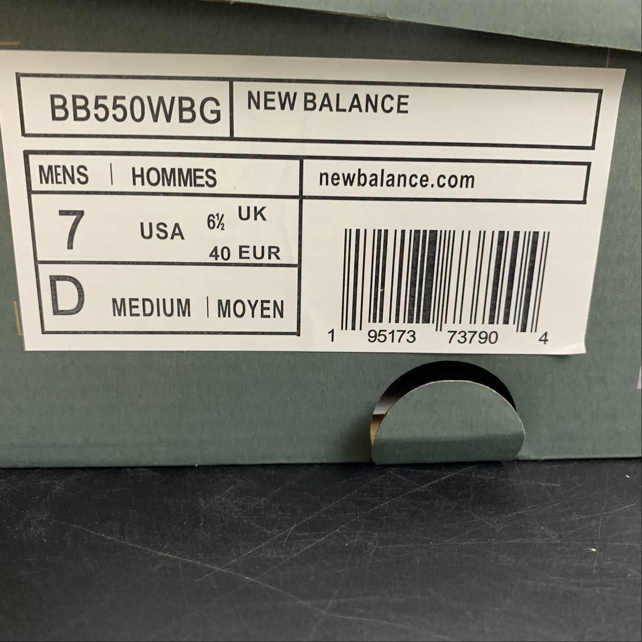 Replica New Balance Shoe New Balance NB550 BB550WBG  36-45