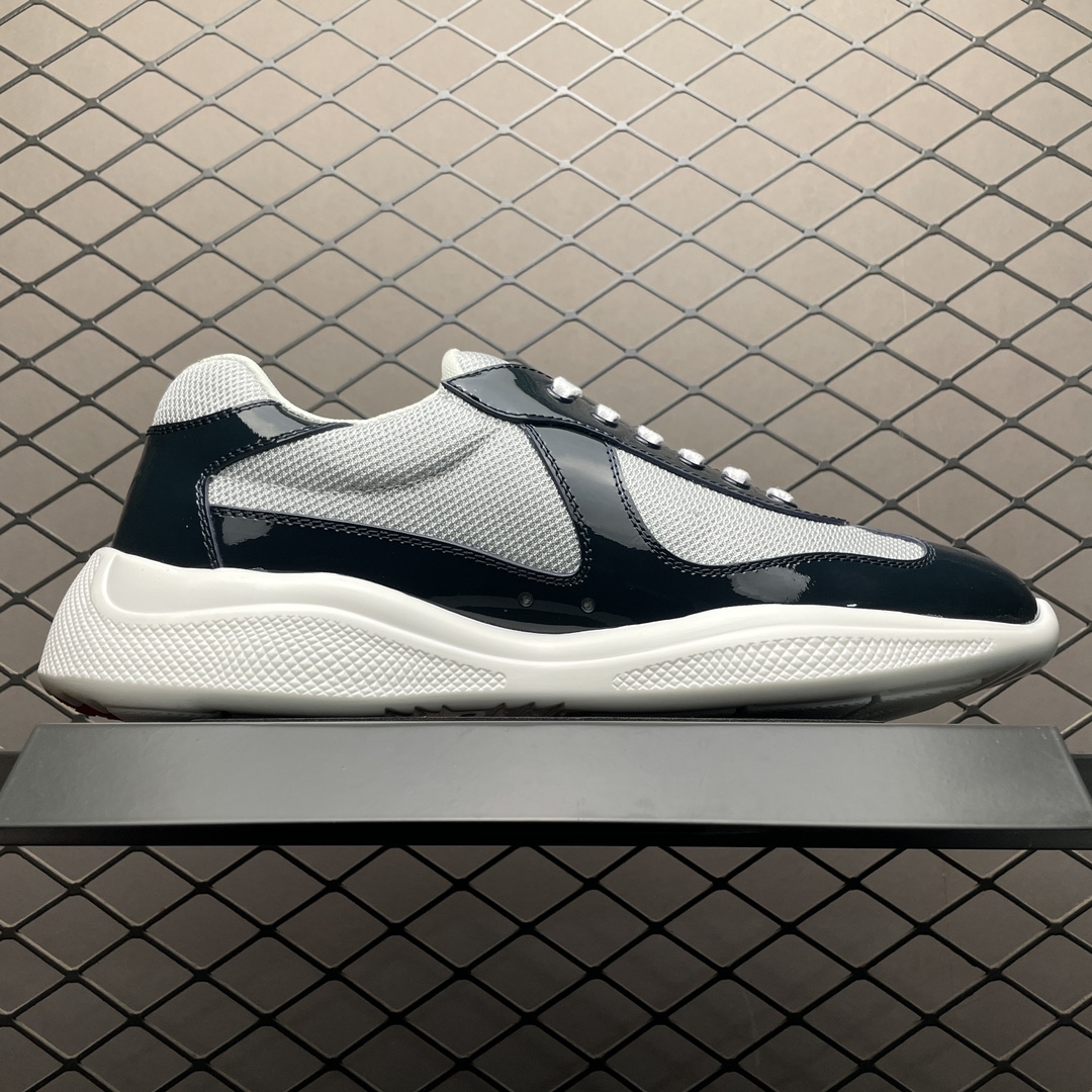 Replica Prada Shoe Prada Calzature Uomo Size 38-46 Black Gray