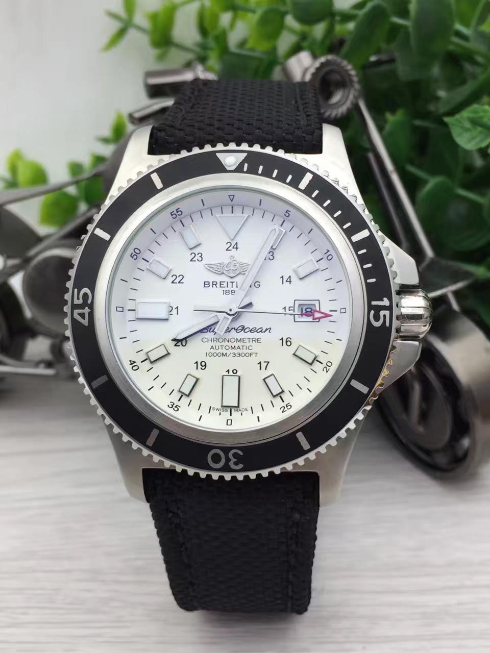 Replica BREITLING 904l Stainless Steel Automatic Machine Watch 46MM