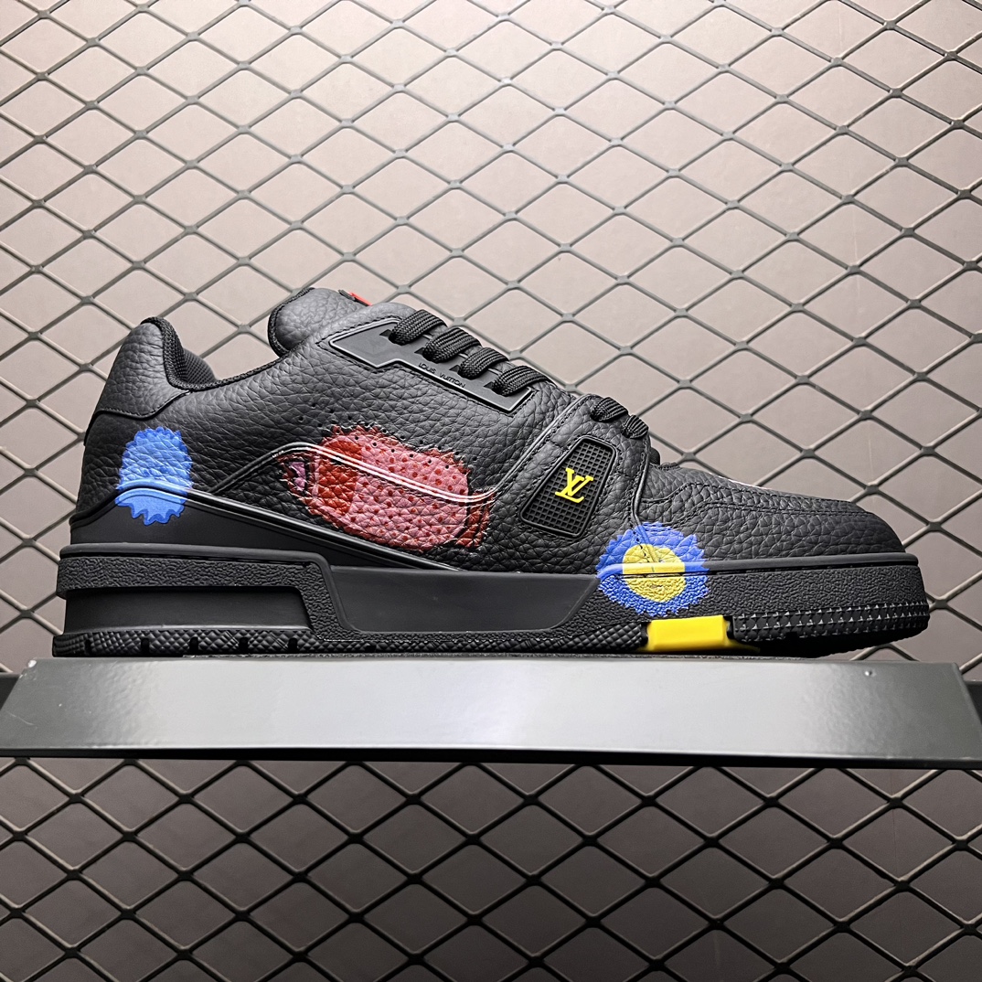 Replica Louis Vuitton Shoe Yayoi Kusama x Louis Vuitton LV Trainer Size 38-45