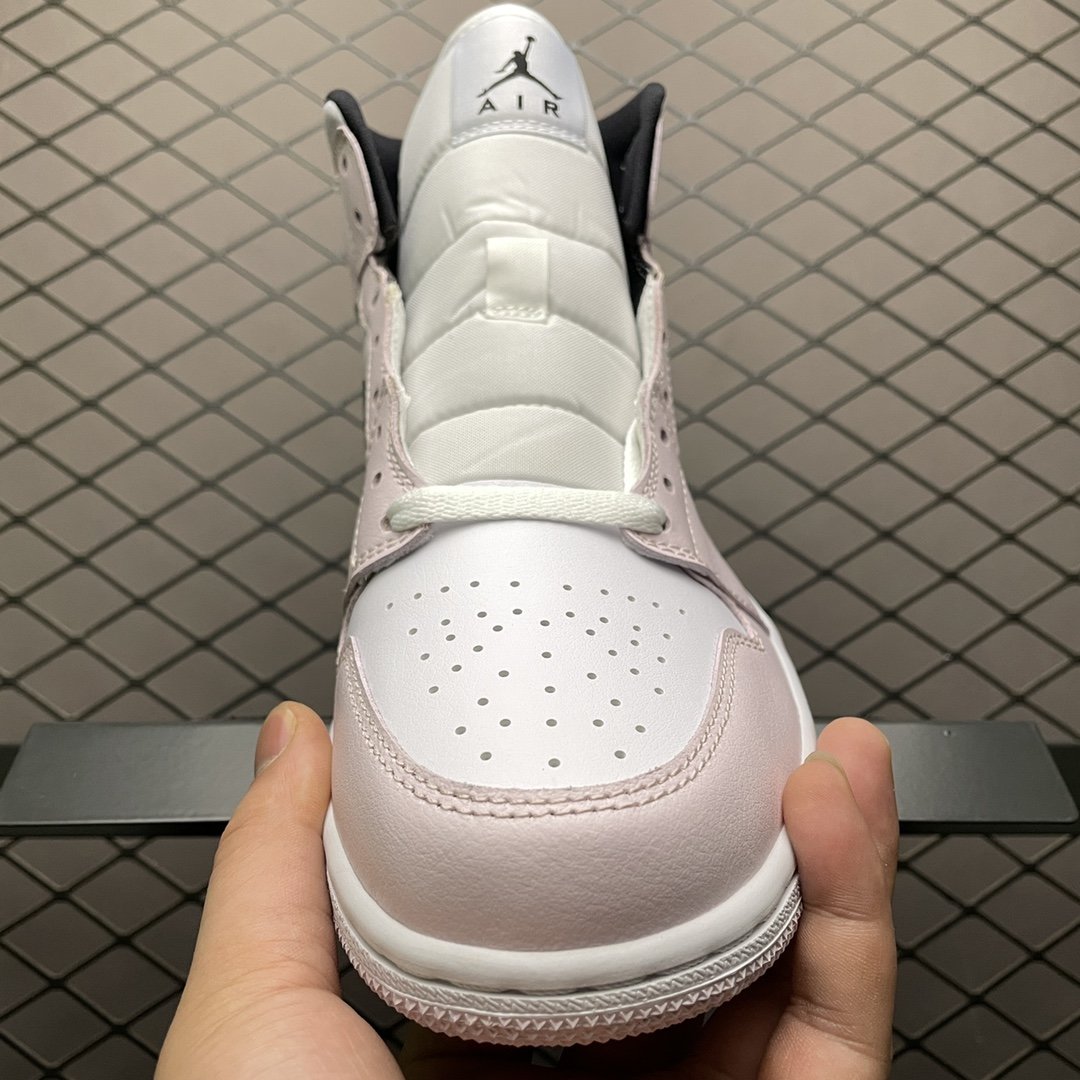 Replica Air Jordan Shoe Air Jordan 1 Mid Barely Rose AJ1 BQ6472-500 36-40