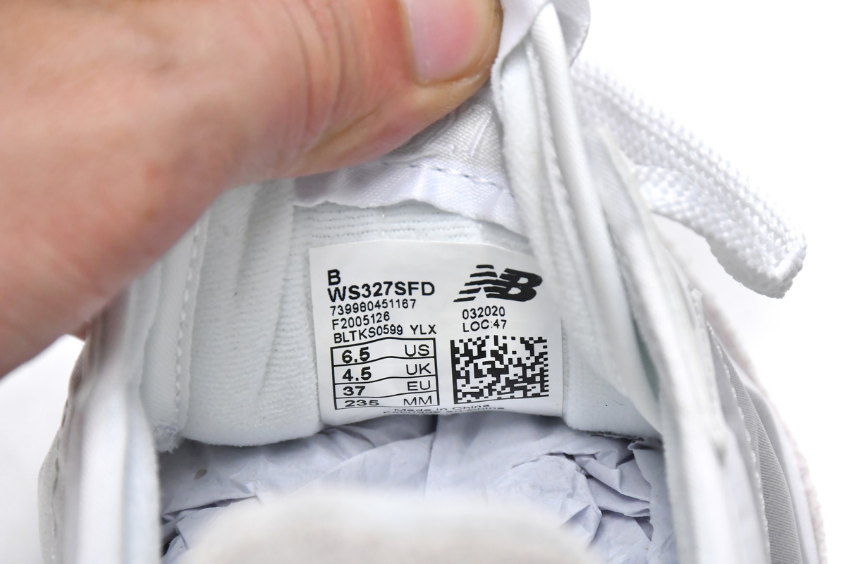 Replica New Balance Shoe WS327SFD New Balance 327 White Moonbeam