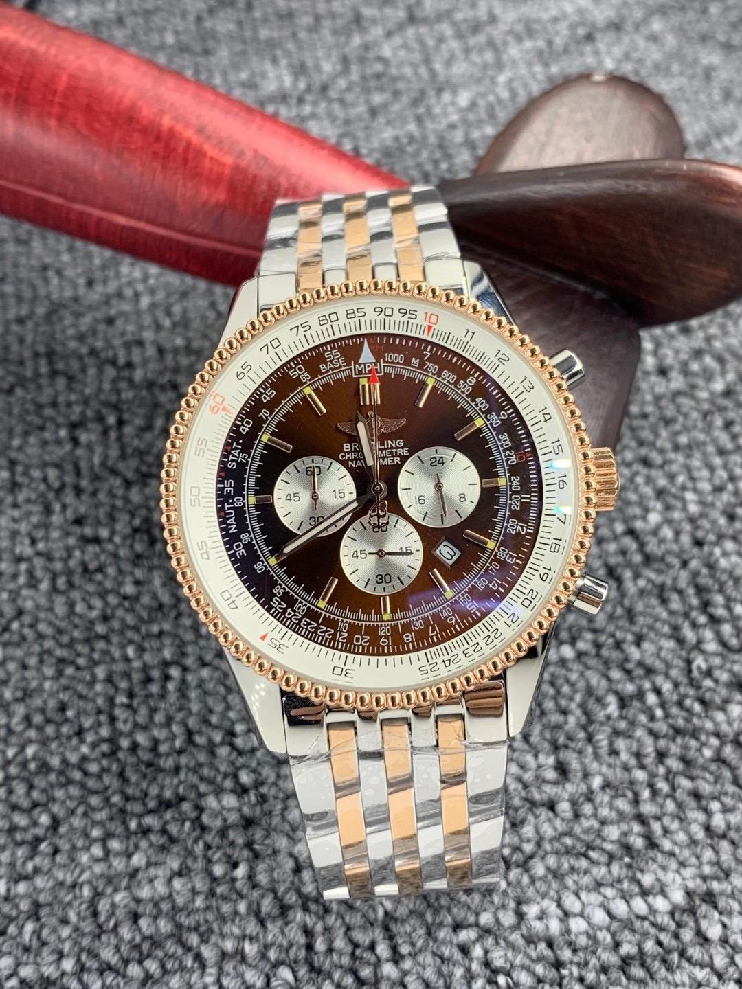 Replica BREITLING 904l Stainless Steel Quartz Watch 46MM