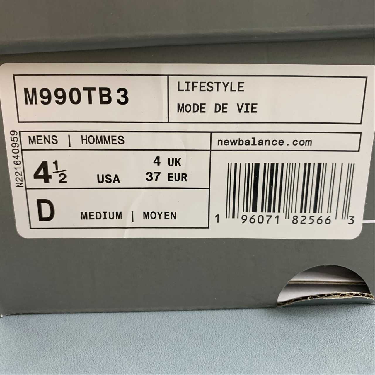 Replica New Balance Shoe New Balance  NB990 M990TB3  36-45