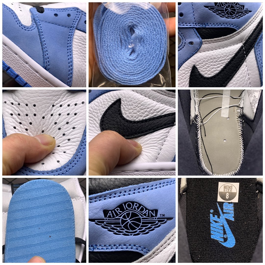 Replica Air Jordan Shoe Air Jordan 1 High University Blue  40-47.5