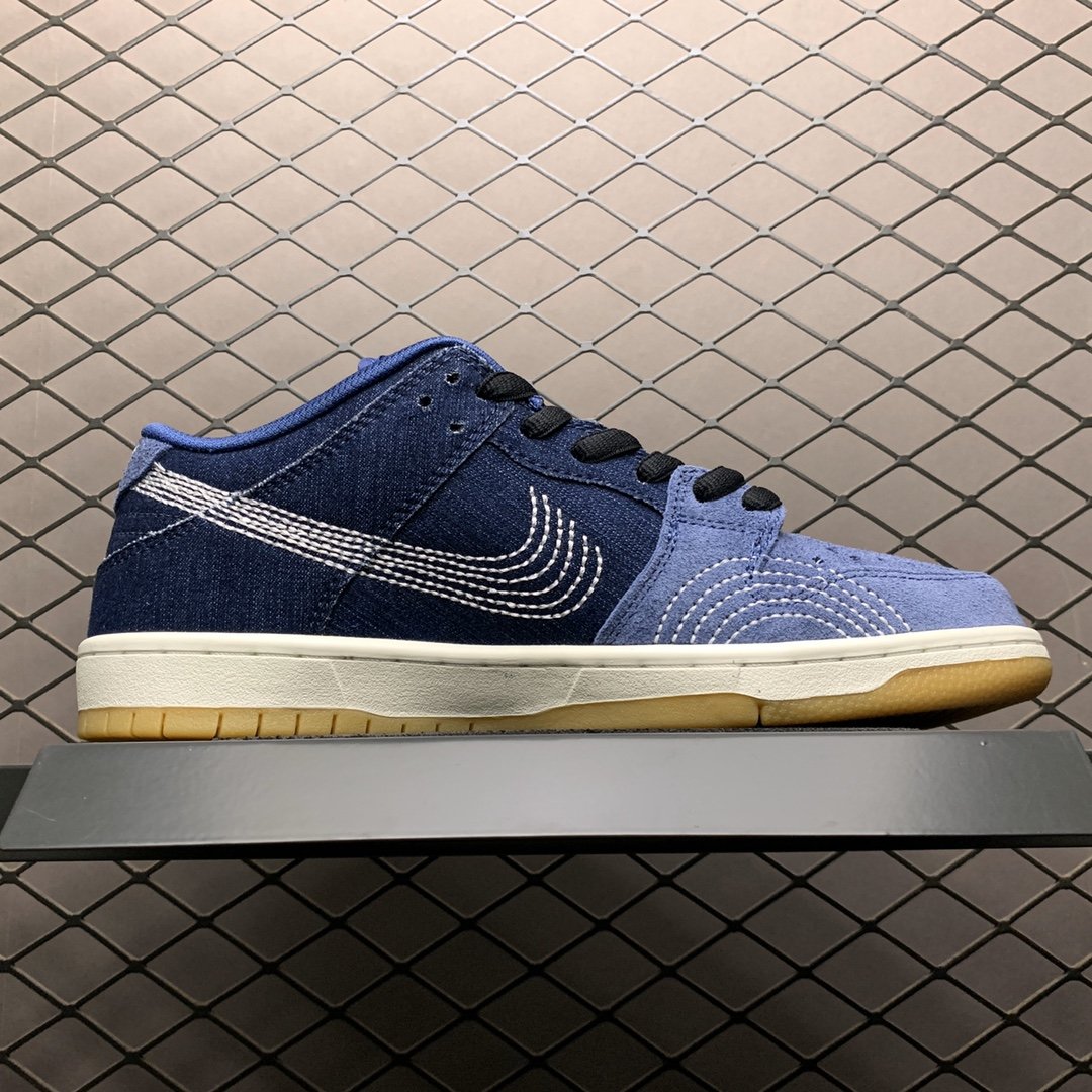 Replica Nike Dunk SB Shoe Nike SB Dunk Low Pro PRM Denim Gum CV0316-400 Size 40-45