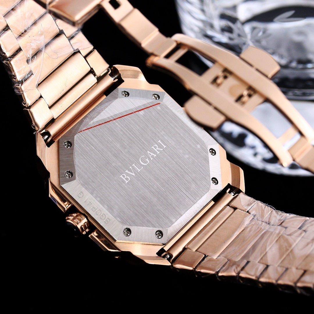 Replica BVLGARI 904l Stainless Steel Quartz Watch 42MM