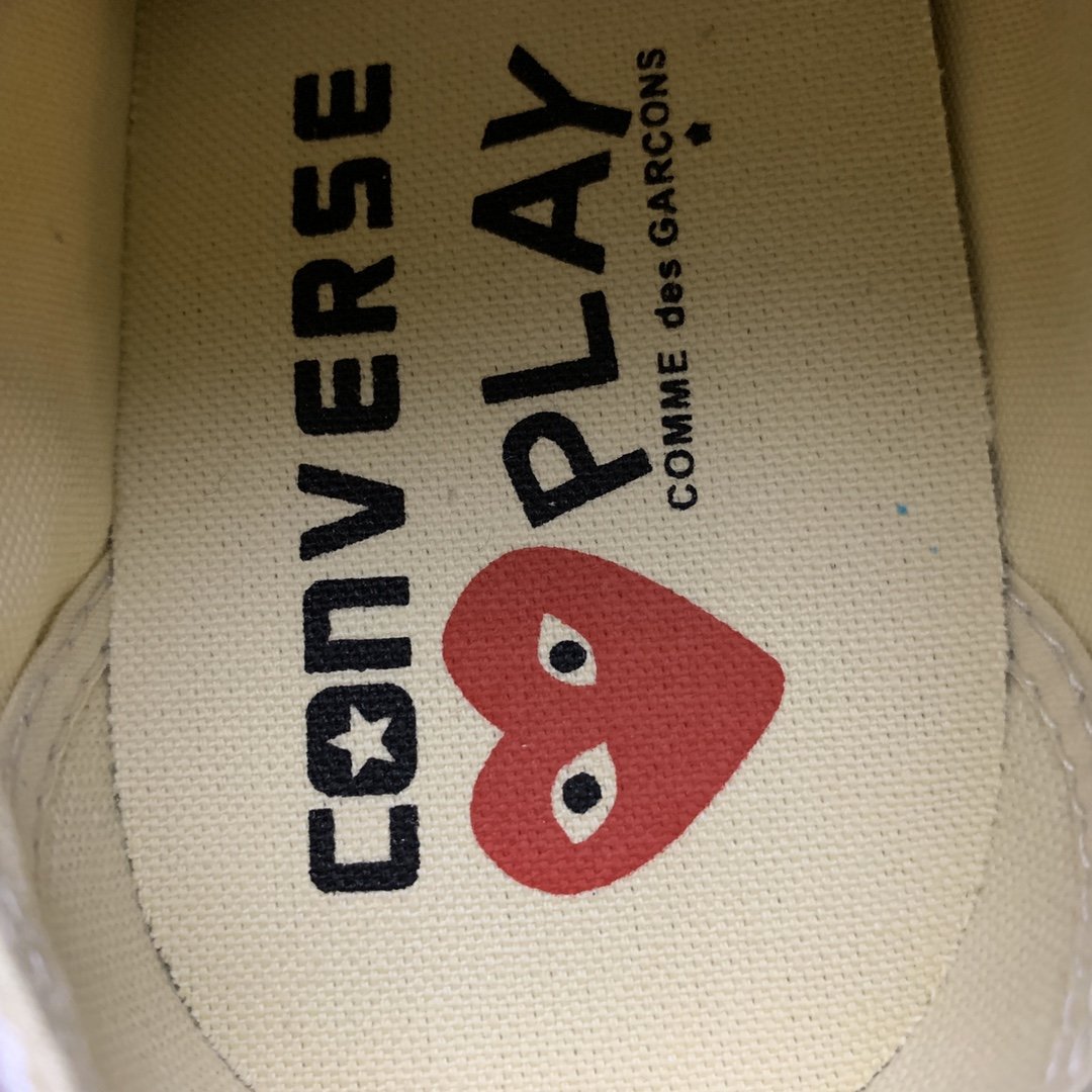 Replica Converse Shoe CDG x Converse LOW CDG PLAY WHITE 35-44