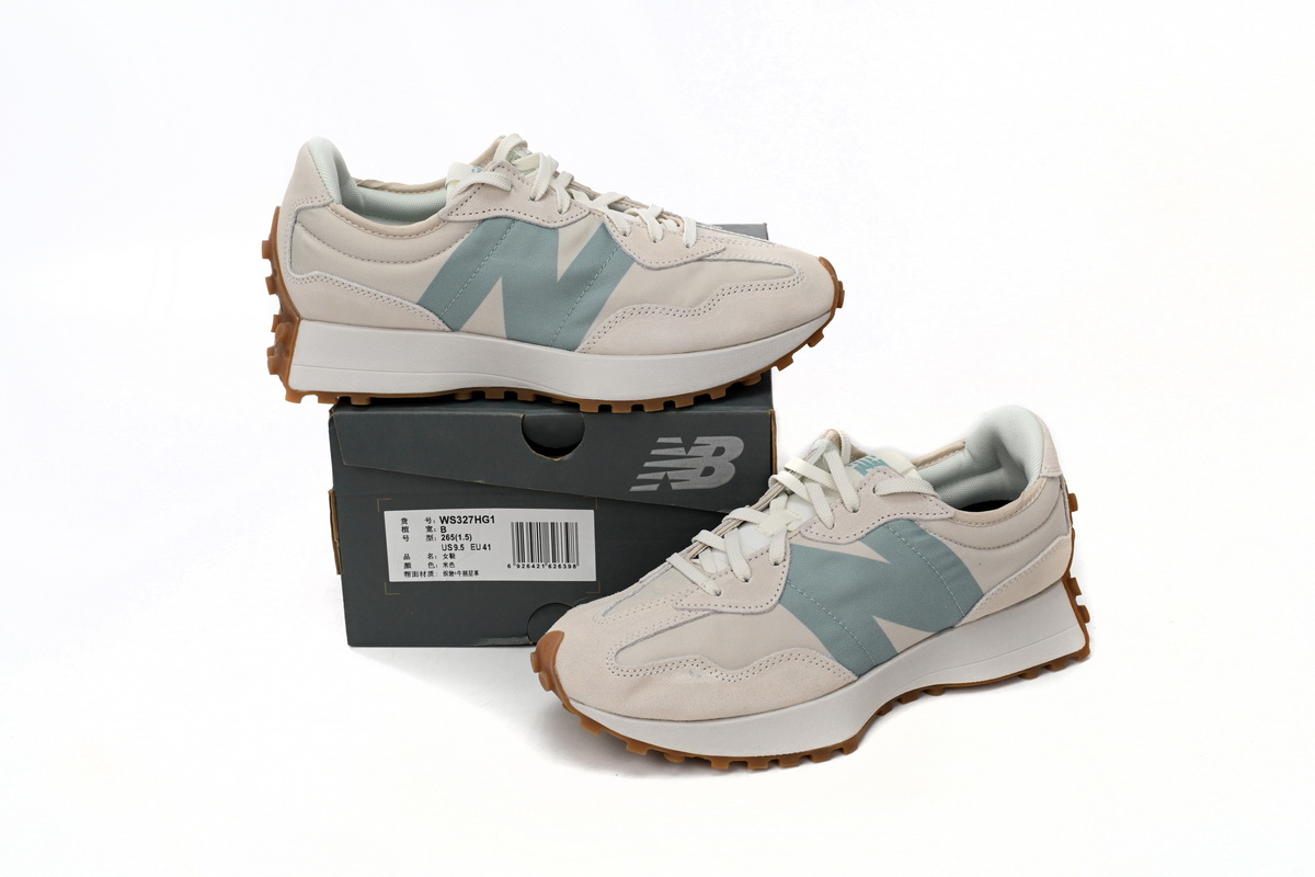 Replica New Balance Shoe WS327HG1 New Balance 327 Grey Azure