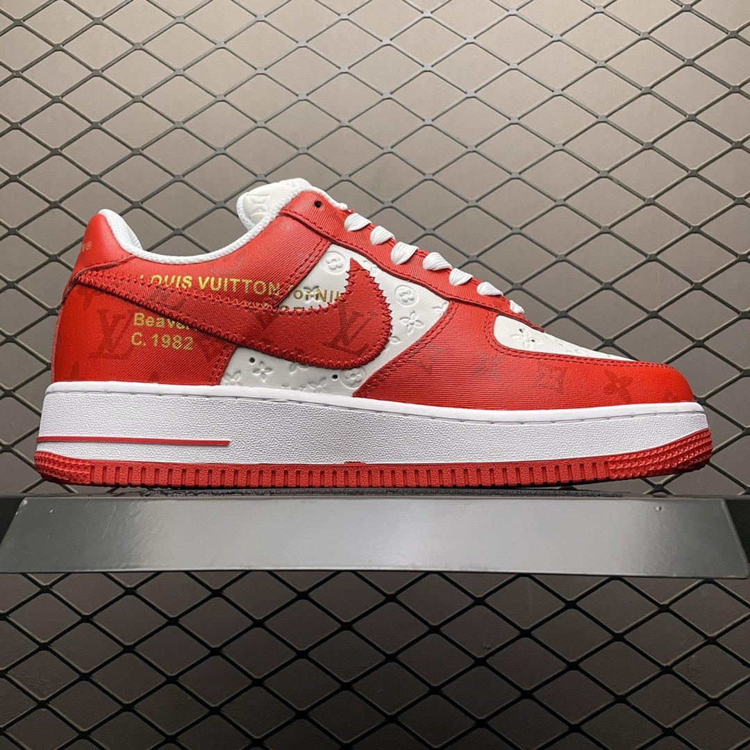 Replica OFF White Shoe Louis Vuitton x Off-white x Nike Air Force 1 LV Size 36-46 47.5