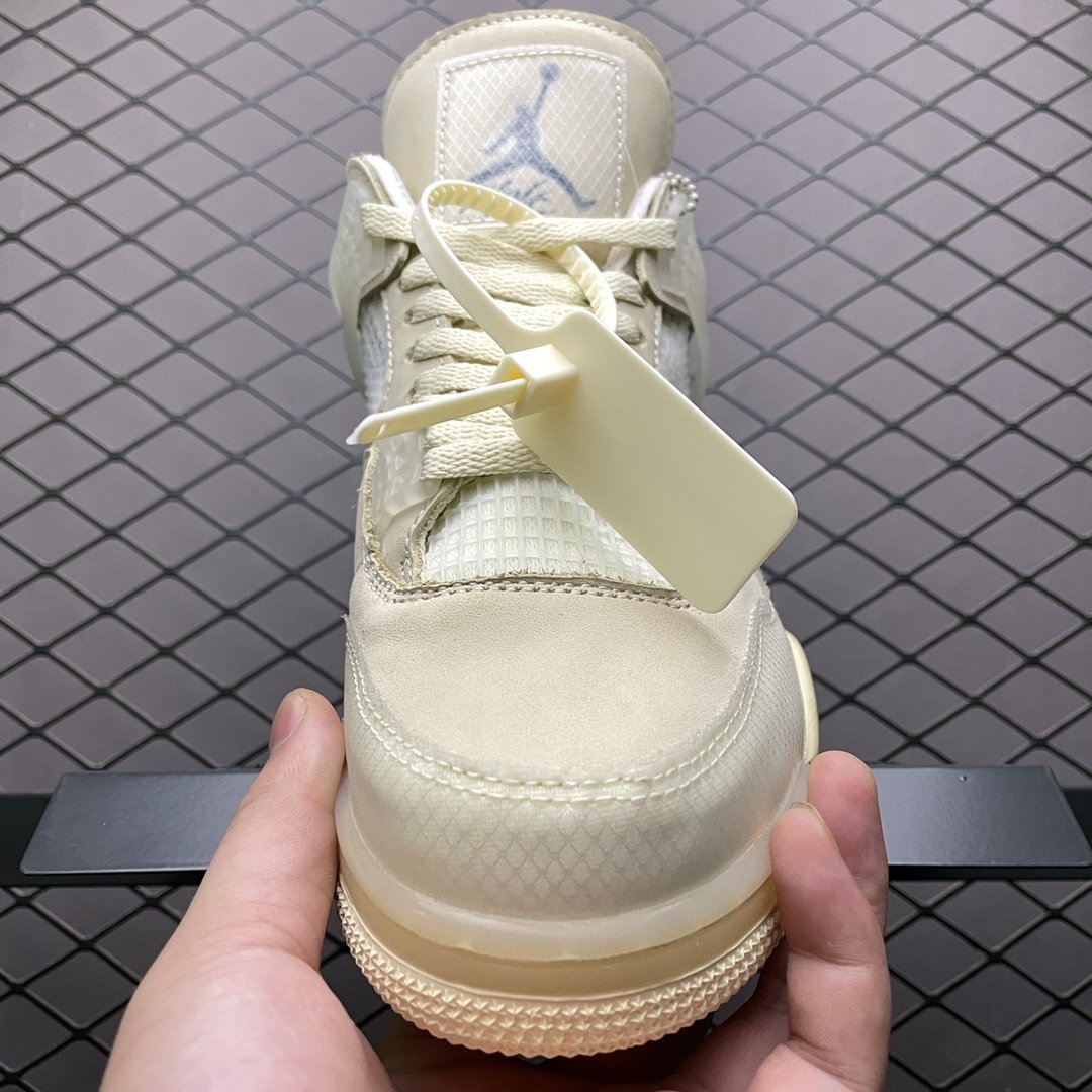 Replica OFF White Shoe Off-White x Air Jordan 4 RetroSail AJ4 CV9388-100 40-47.5