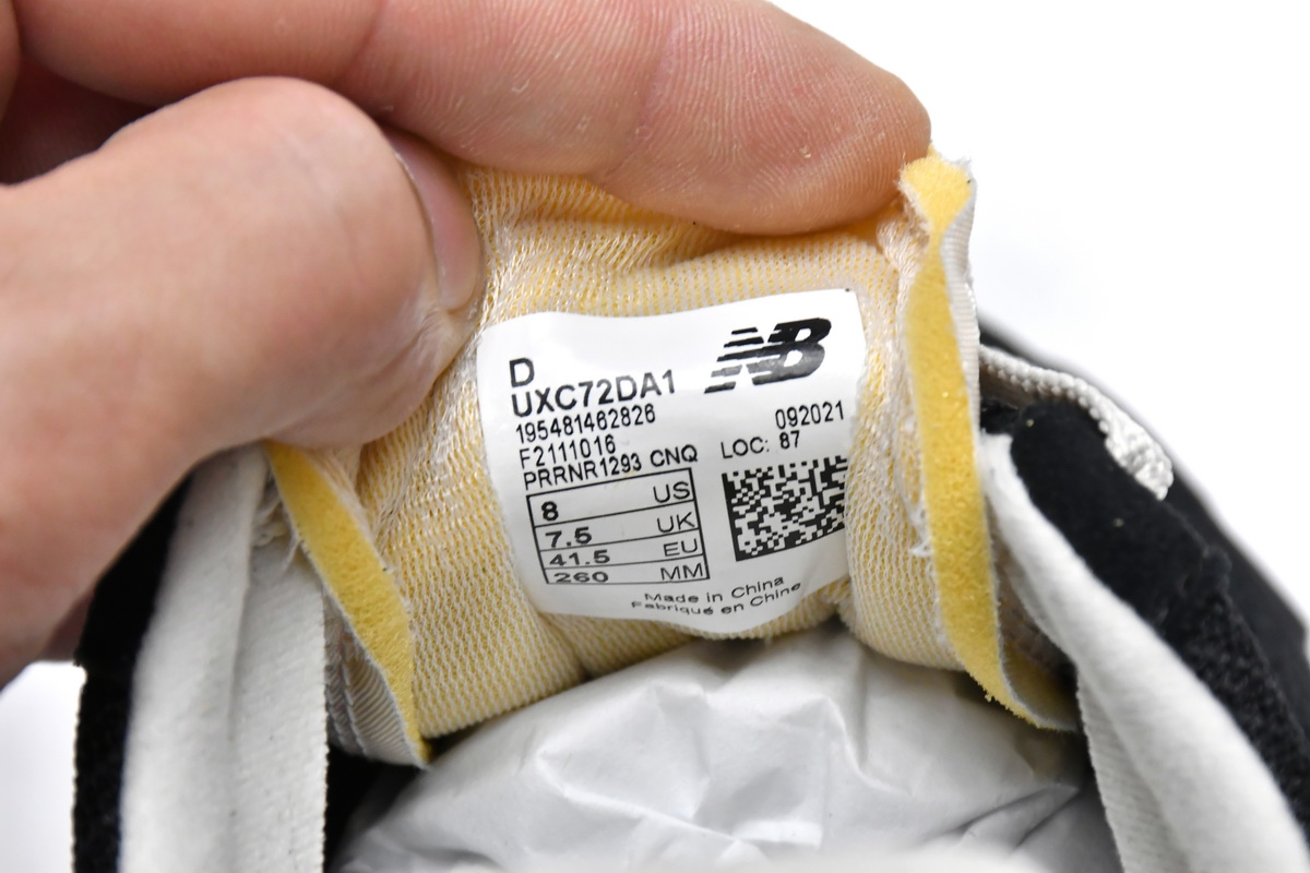 Replica New Balance Shoe UXC72DA1 New Balance XC-72 Black Moonbeam