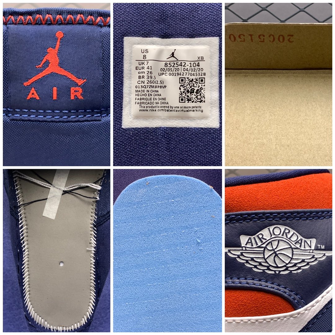 Replica Air Jordan Shoe Air Jordan 1 Mid AJ1 852542-104 40-46 Size M7-M12